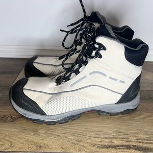 Lands End Cream/Black Winter Boots Insulated Hiking Winter Waterproof Women's 9B